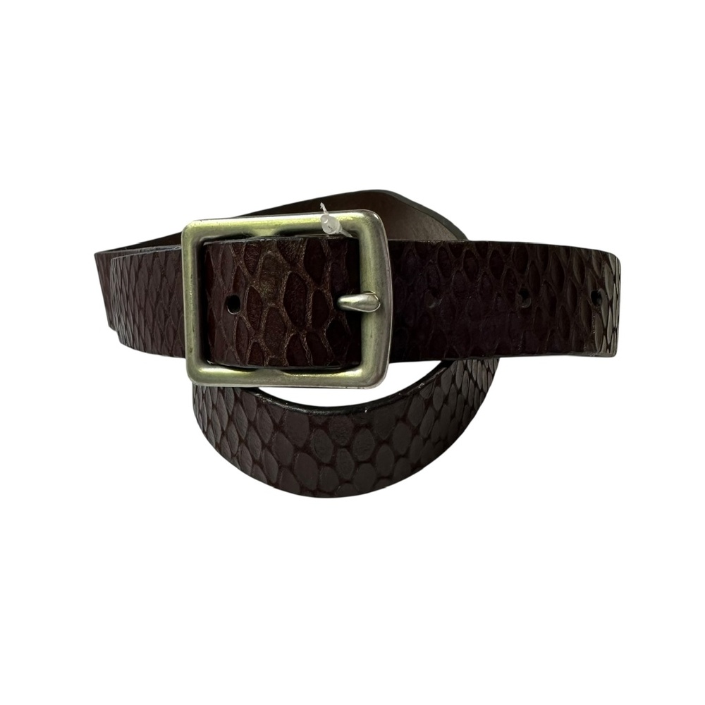 Vintage Genuine LINEA PELLE Brown Leather Belt For Men size 36